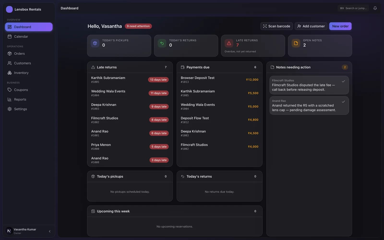 The Vaadify owner dashboard